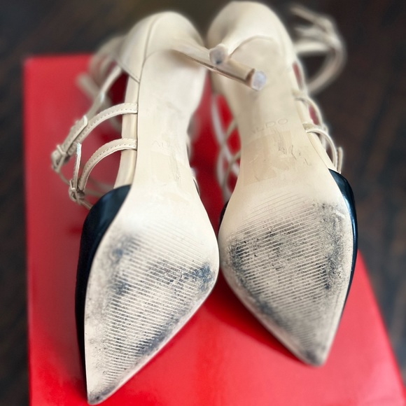 Aldo Black and Nude Buckle Up Stiletto - Picture 8 of 8